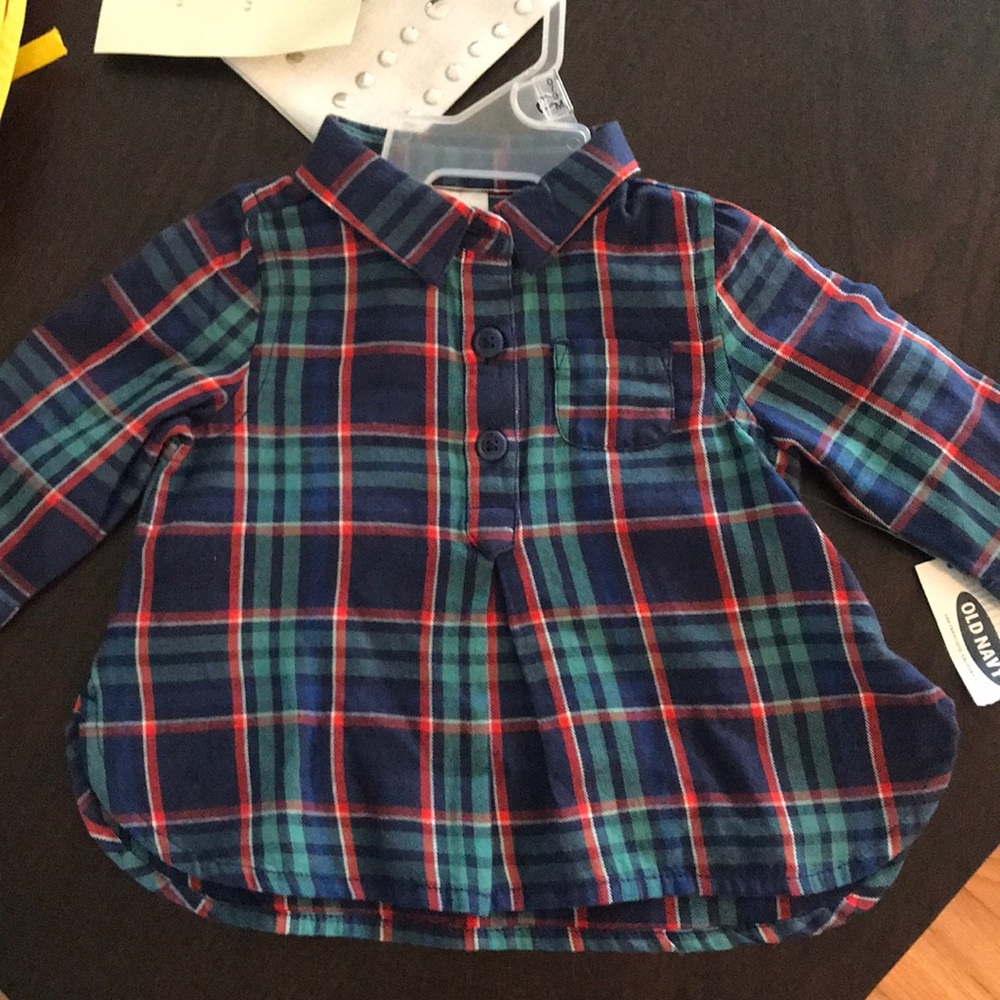 Baby’s flannel shirt! Brand New, Size 0-3
